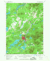 Download a high-resolution, GPS-compatible USGS topo map for Saranac Lake, NY (1967 edition)