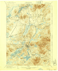 1904 Map of Saranac, 1940 Print