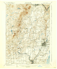 1902 Map of Saratoga, 1938 Print