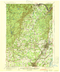 preview thumbnail of historical topo map of Saratoga County, NY in 1942