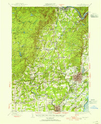 Download a high-resolution, GPS-compatible USGS topo map for Saratoga, NY (1955 edition)