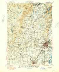 preview thumbnail of historical topo map of Saratoga County, NY in 1949