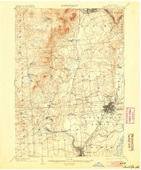 1902 Map of Saratoga, 1905 Print