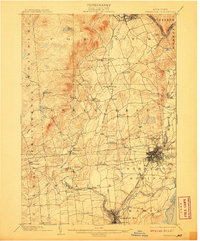 1902 Map of Saratoga, 1908 Print