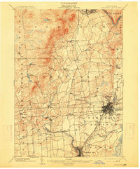 1902 Map of Saratoga, 1915 Print