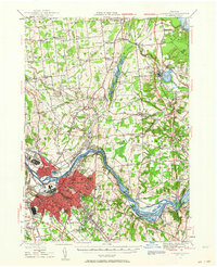 preview thumbnail of historical topo map of Schenectady, NY in 1947