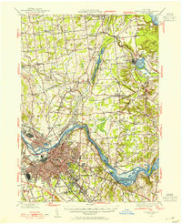 preview thumbnail of historical topo map of Schenectady, NY in 1947