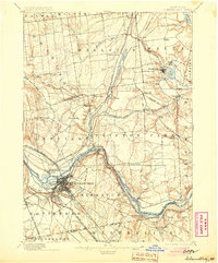 1898 Map of Schenectady, 1904 Print