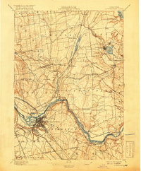 1898 Map of Schenectady, 1919 Print