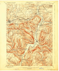 Download a high-resolution, GPS-compatible USGS topo map for Schoharie, NY (1928 edition)
