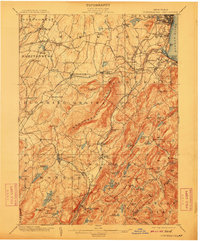 1902 Map of Schunemunk, 1912 Print