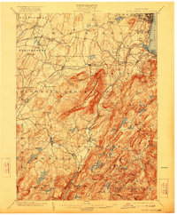 1902 Map of Schunemunk, 1922 Print