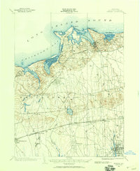 1902 Map of Setauket, 1959 Print
