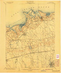 1904 Map of Setauket, 1907 Print