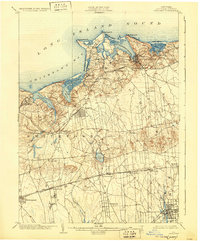 1904 Map of Setauket, 1930 Print