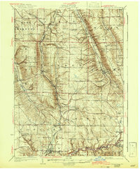 1925 Map of Springville, 1942 Print