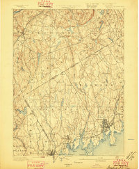 preview thumbnail of historical topo map of Stamford, CT in 1893