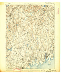 1892 Map of Stamford