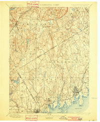 1899 Map of Stamford, CT, 1901 Print