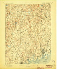 1899 Map of Stamford, CT, 1904 Print