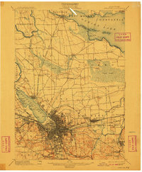 1898 Map of Syracuse, 1910 Print