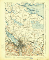 1898 Map of Syracuse, 1930 Print
