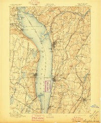 1893 Map of Tarrytown, 1897 Print
