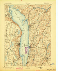 1893 Map of Tarrytown, 1899 Print