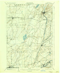 1903 Map of Theresa, 1935 Print