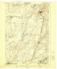 1903 Map of Theresa, 1928 Print