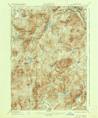 1898 Map of Hamilton County, NY, 1936 Print