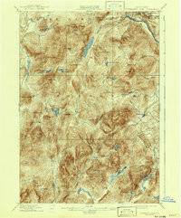1898 Map of Thirteenth Lake, 1942 Print
