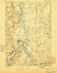 preview thumbnail of historical topo map of Warren County, NY in 1896