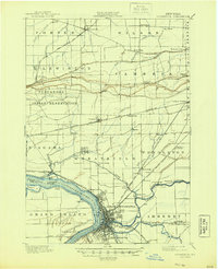Download a high-resolution, GPS-compatible USGS topo map for Tonawanda, NY (1944 edition)