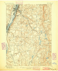 1898 Map of Troy, NY, 1900 Print