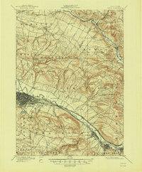 1900 Map of Utica, 1947 Print