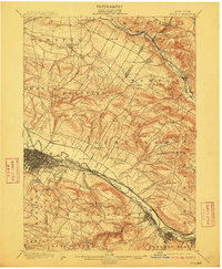 1900 Map of Utica, 1911 Print