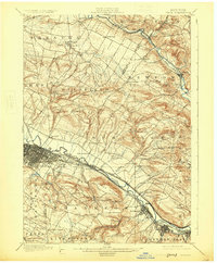 1900 Map of Utica, 1925 Print