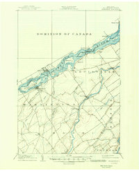 Download a high-resolution, GPS-compatible USGS topo map for Waddington, NY (1950 edition)