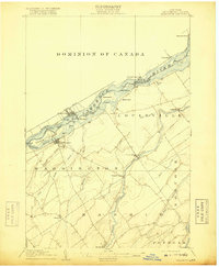 Download a high-resolution, GPS-compatible USGS topo map for Waddington, NY (1918 edition)