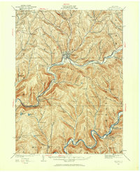 preview thumbnail of historical topo map of Delaware County, NY in 1923