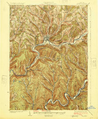 preview thumbnail of historical topo map of Delaware County, NY in 1925
