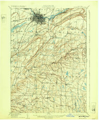 1909 Map of Watertown, NY, 1932 Print