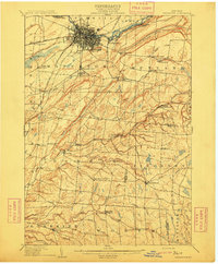 preview thumbnail of historical topo map of Watertown, NY in 1909