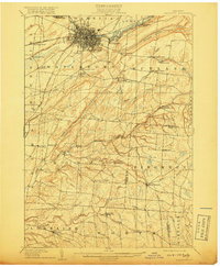 1909 Map of Watertown, NY, 1918 Print