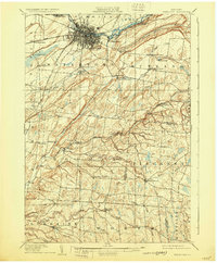 1909 Map of Watertown, NY, 1930 Print