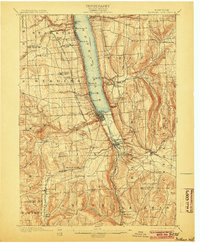 1901 Map of Watkins, 1904 Print