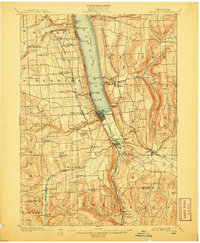 1901 Map of Watkins, 1907 Print