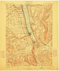 1901 Map of Watkins, 1912 Print