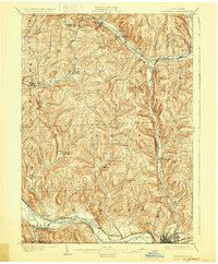 1902 Map of Waverly, 1929 Print
